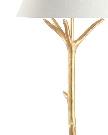 Arbor 63.5" Faux Bois Resin LED Floor Lamp - JONATHAN Y
